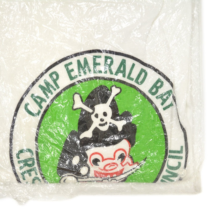 1950s Deadstock BSA Camp Emerald Bay Skull Motif T-Shirt ... L
