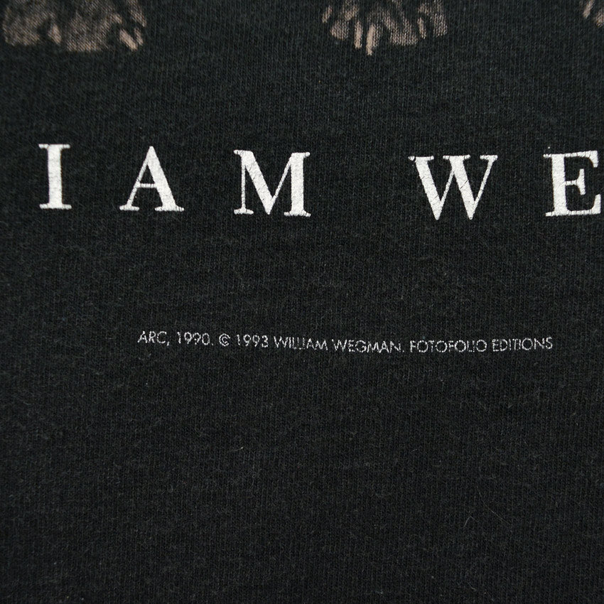 1990's FRUIT OF THE LOOM WILLIAM WEGMAN FOTOFOLIO T-SHIRT ... XL