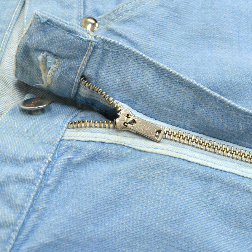 1960's Wrangler 22MWZ Sax Blue Denim Pants... W32 L28