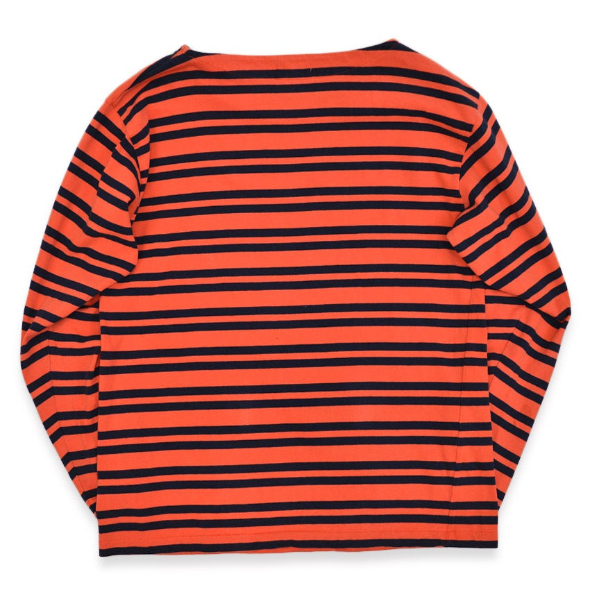 1980's BANANA REPUBLIC SAFARI & TRAVEL BOAT NECK L/S SHIRT ... M