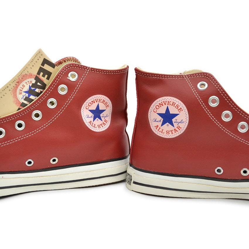 1990's DEADSTOCK CONVERSE ALLSTAR HI LEATHER RED...8