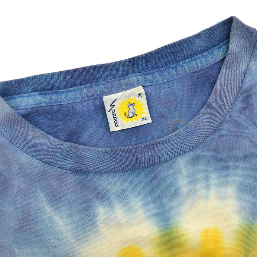 1980s SUNDOG Sunflower Tie-Dye T-Shirt ... XL
