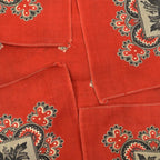 1880's~ ANTIQUE TURKEY RED BANDANA...