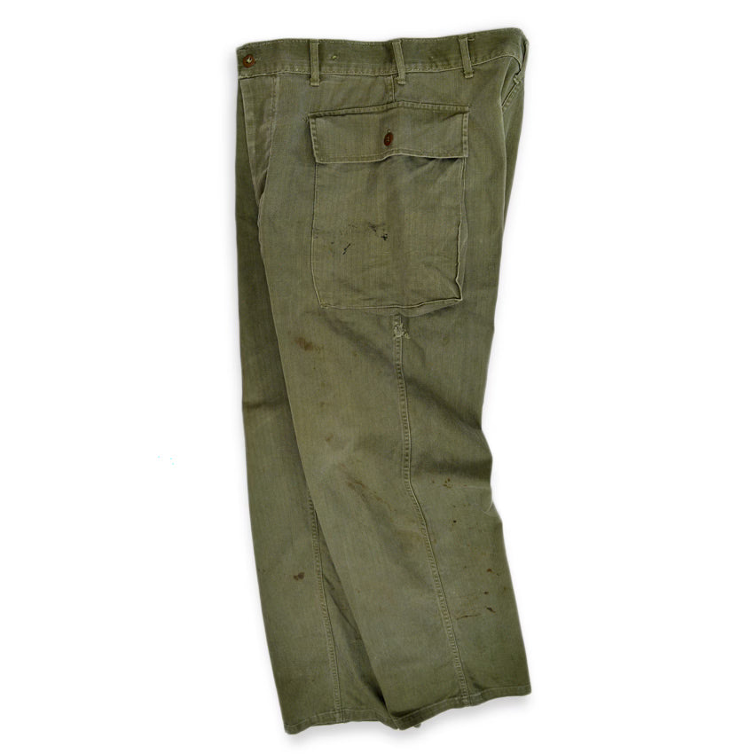 1940's U.S.ARMY WW2 M-43 HBT PANTS ... W32 L33