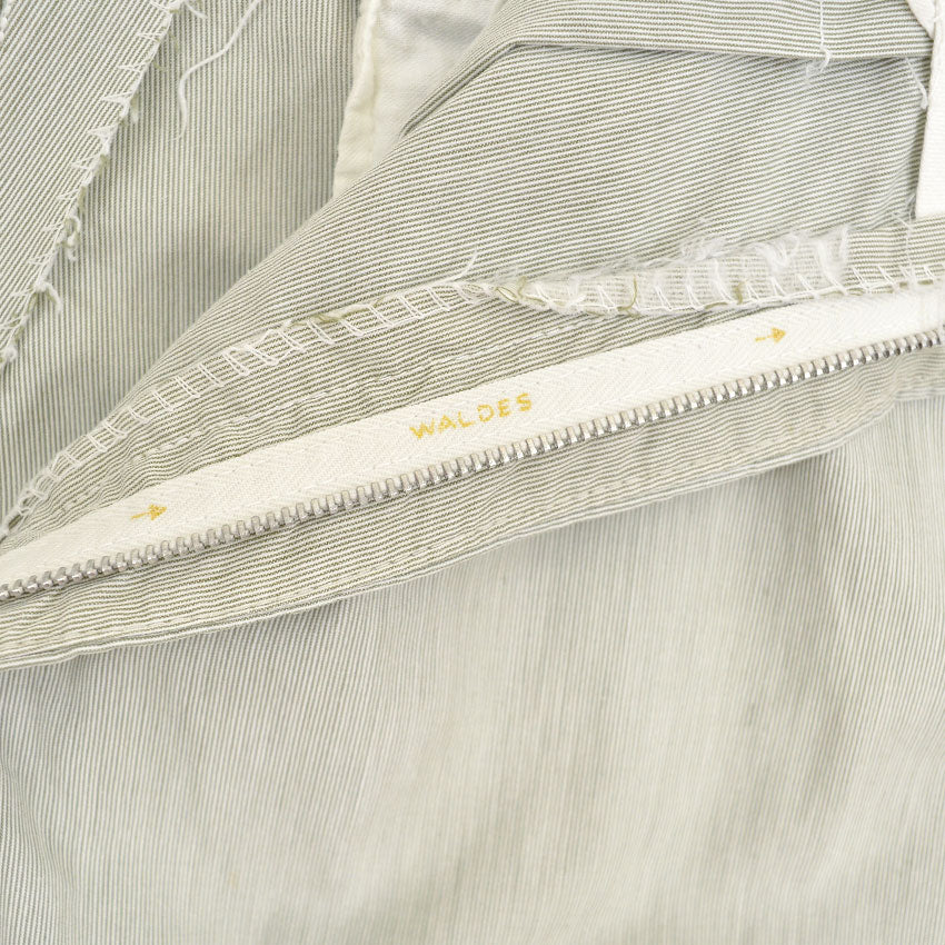 1960's GREEN PIN STRIPE ALL COTTON SLACKS...