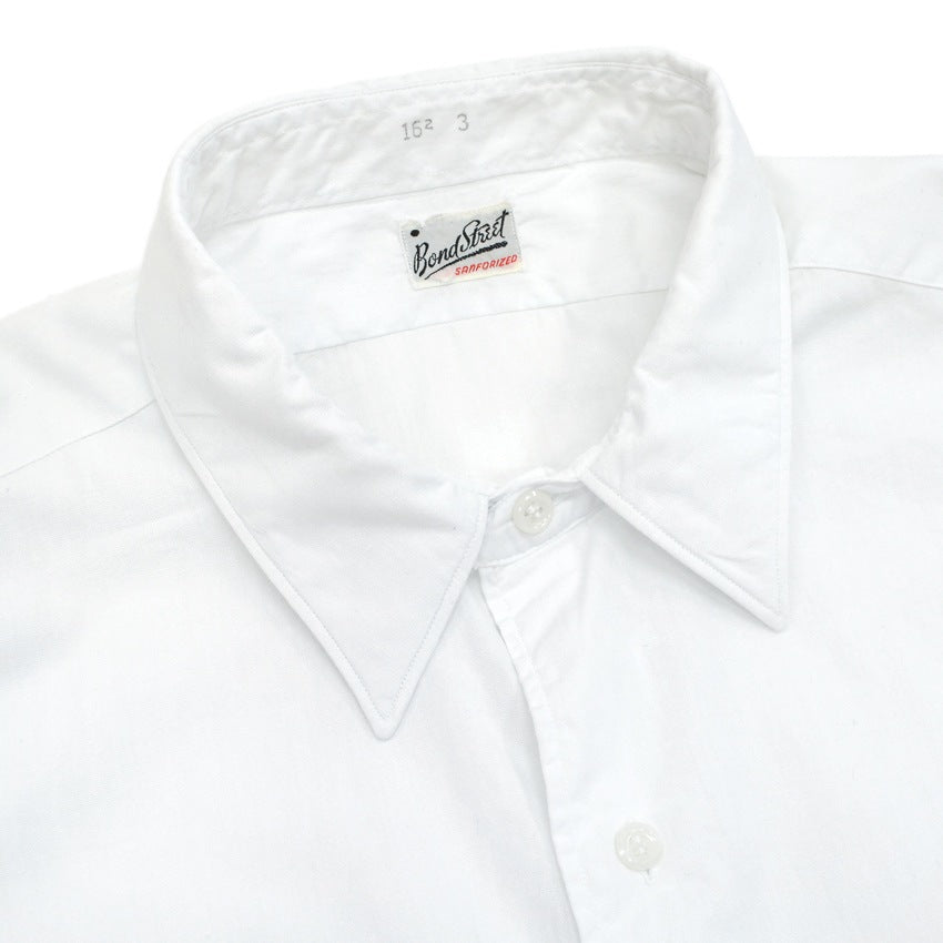 1950's〜 DEADSTOCK BOND STREET OXFORD COTTON WHITE SHIRT ... 161/2