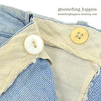 ~1940's PIN CHECK COTTON WORK TROUSERS...W35 L29