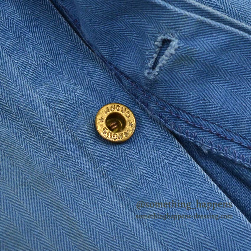 〜1960's ANGUS TWO TONE HBT SHOP COAT ... 42