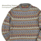 1980's〜 ROBERT STOCK SHETLAND WOOL SWEATER ... LARGE
