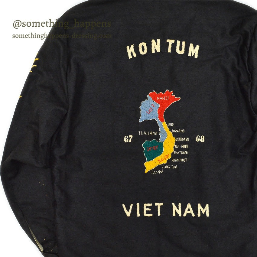 1960s VIETNAM SOUVENIR JACKET (Vietnamese style jacket) 67-68 LONG...