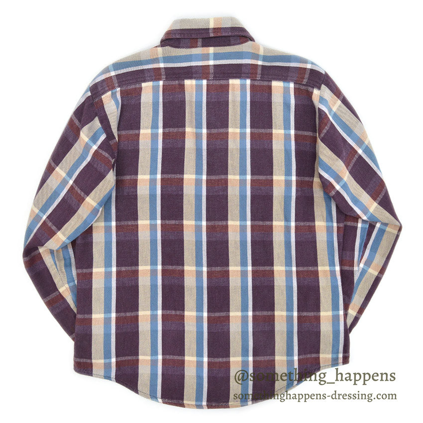 1970's〜 FIVE BROTHER PLAID FLANNEL SHIRT ... M