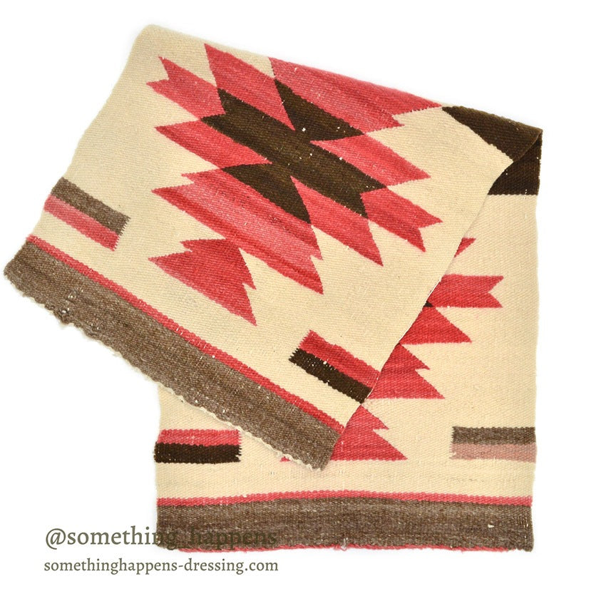 c.1940's NAVAJO RUG DIAMONDS PATTERN...94cm×42cm