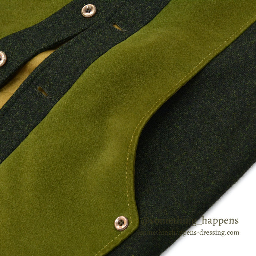1950's~ PENDLETON UNUSUAL FOREST GREEN WOOL JACKET ... Fits like 36
