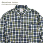 1980's BROOKS BROTHERS PLAID B/D SHIRT USA製  ... 151/2R