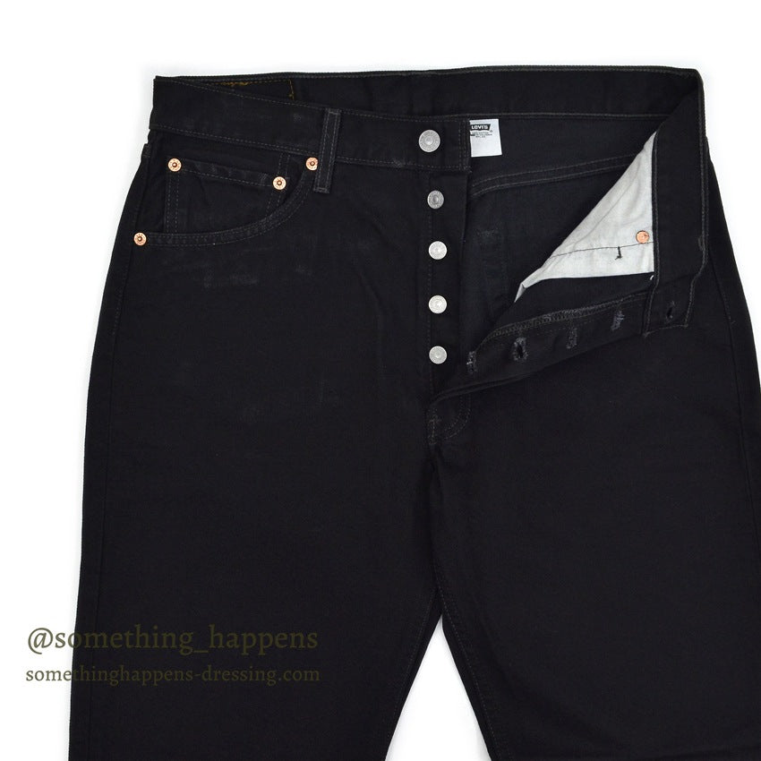 DEADSTOCK Levi's 501 BLACK DENIM PANTS Made in COLOMBIA... W33 L32