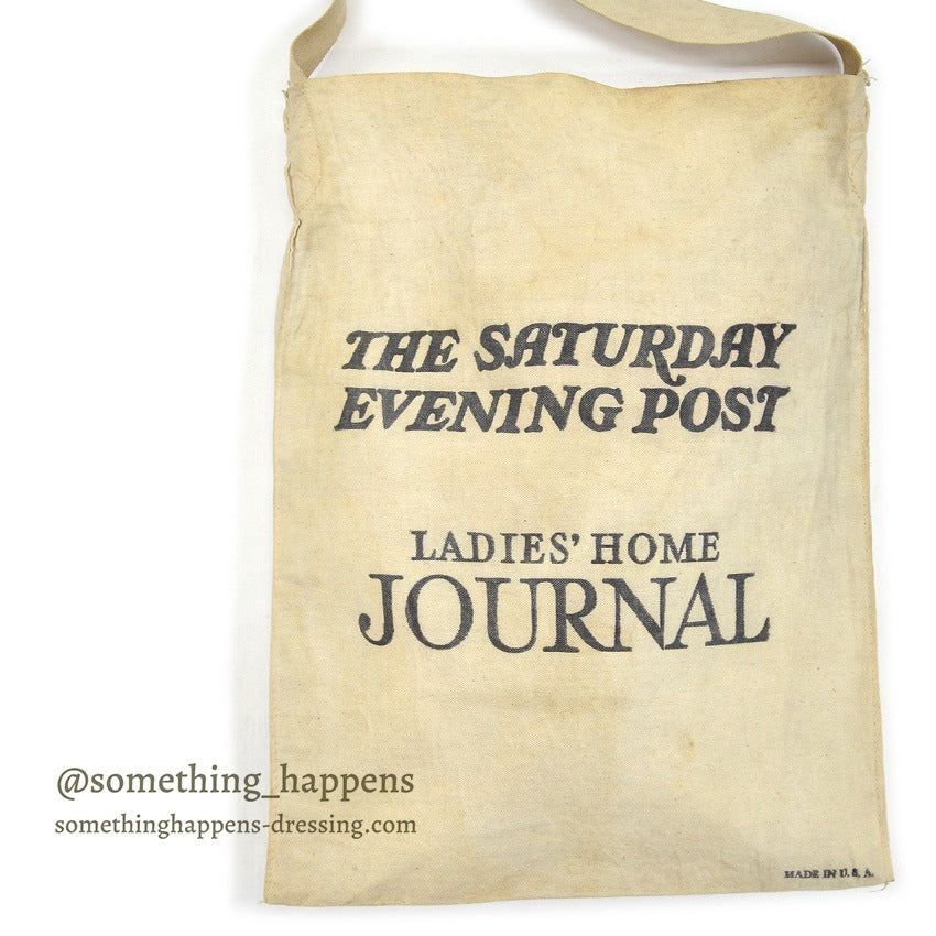 OLD THE SATURDAY EVENING POST DELIVERY BAG...