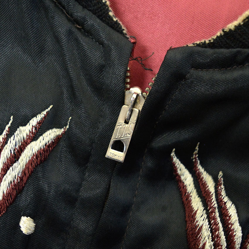 1940s JAPAN SOUVENIR JACKET (Sukajan) - Eagle & Tiger Design, TTS Zipper...
