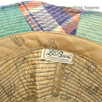 1970's LLBEAN MADRAS CHECK PATCHWORK HAT...L