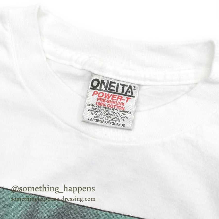 1990's ONEITA BROOKTREE MEDIA STREAM CHIP GRAPHIC T-SHIRT ... L