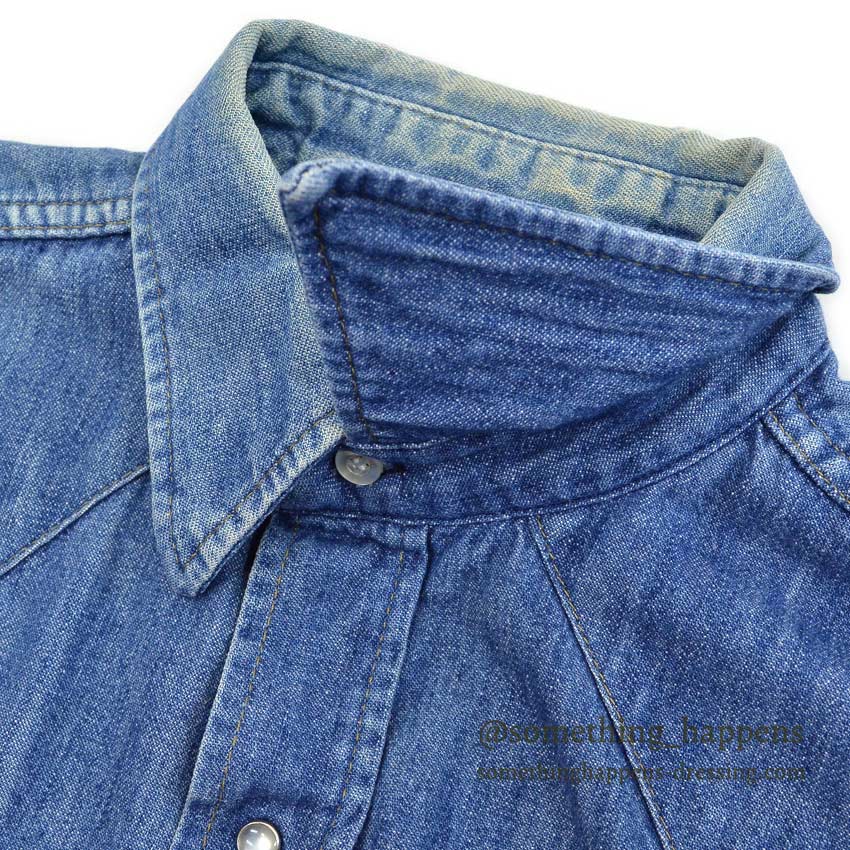 1980's BIGMAC DENIM WESTERN SHIRT ... MEDIUM