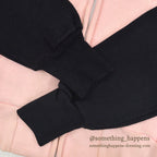 1950's DEADSTOCK HEALTHKNIT BLACK/PINK ZIP UP SWEAT SHIRT ... M