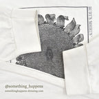1990's ONEITA BURT'S BEES SUNFLOWER ART L/S T-SHIRT ... XL