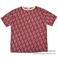 1960's~ DEADSTOCK ELY&WALKER LEISURE KNITS JACQUARD T-SHIRT RED... L