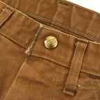1970's CARHARTT BROWN DUCK WORK PANTS... W31/L27