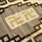 c.1920's NAVAJO RUG WHIRLING LOGS SWASTIKA... 212cm/145cm