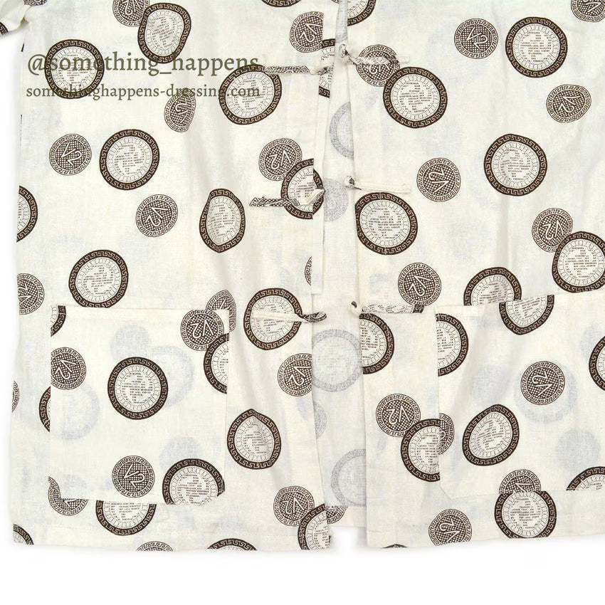 〜1990's DEADSTOCK GRECIAN PRINT S/S SHIRT ...