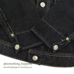 1950's WESTERN TWO POCKETS BLACK DENIM JACKET FOR KIDS...