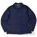 1940's USNAVY WW2 SHAWL COLLAR DENIM JACKET DARK...