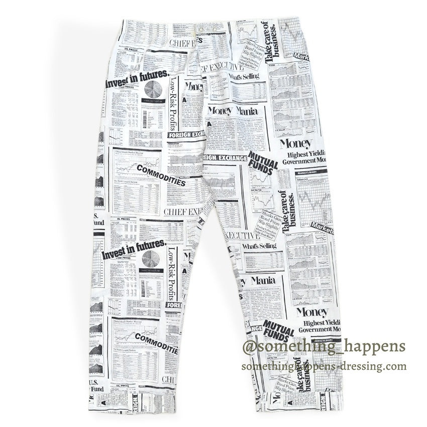 1980's WALL STREET INVESTMENT PAJAMA SHIRT & PANTS ...