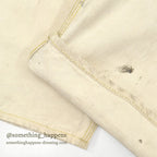 1950s Lee off-white double knee and apron overalls... W39/L28