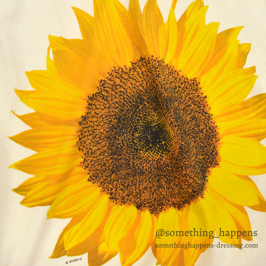 1990s DEADSTOCK ONEITA Sunflower Long-Sleeve T-Shirt ... XL
