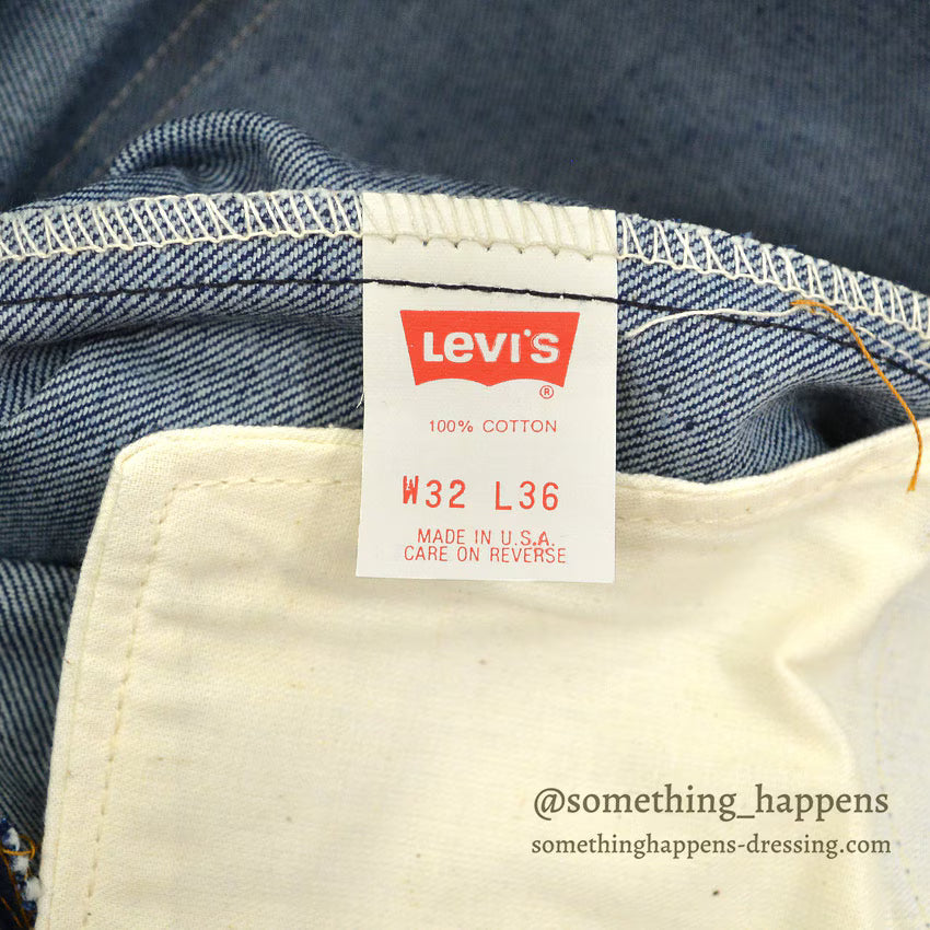 1990's DEADSTOCK Levi's 505 DENIM PANTS Made in USA... W32/L36