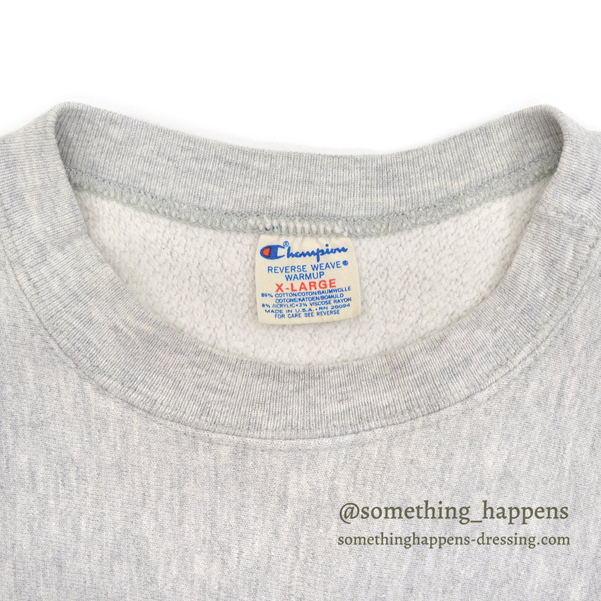 1980's CHAMPION POST COLLEGE REVERSE WEAVE SWEAT SHIRT... XL