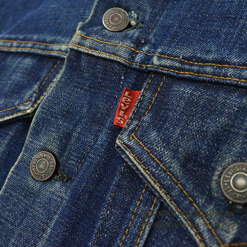1970's Levi's 70505 small-e DENIM MOTORCYCLE JACKET... 40