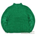 OLD GREEN MOCK NECK VELVET SWEATER... Fits like M
