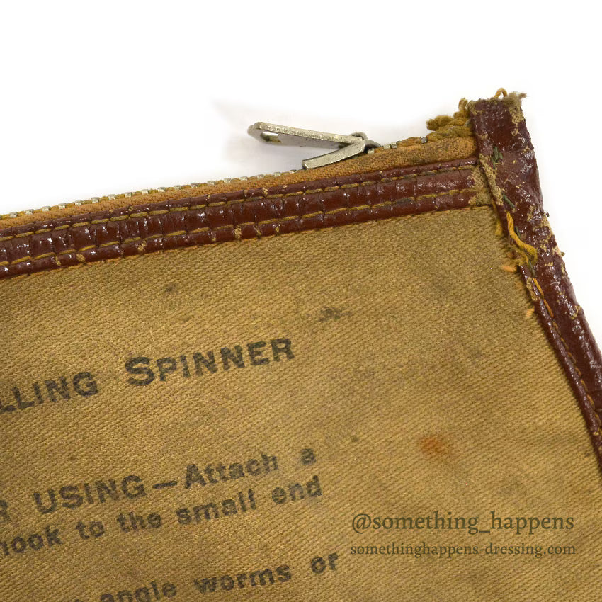 1930's L.L.BEAN CANVAS FISHING POUCH ...