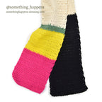 HOME MADE MULTI COLOR HAND KNIT MUFFLER LONG ...