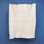 ANTIQUE BOWTIE INDIGO CALICO PATCHWORK CRIB QUILT... 122cm/100cm