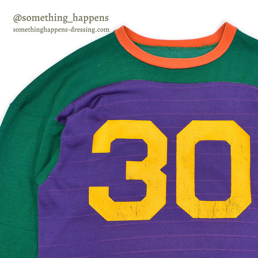 1970's CHAMPION CRAZY COLOR FOOTBALL SHIRT... L