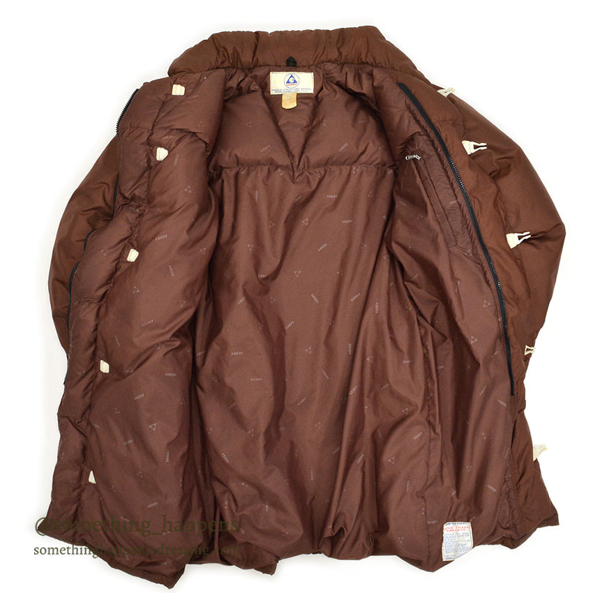 1970's GERRY DOWN SLOPE COAT BROWN... L