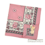 1980's DEADSTOCK BANANA REPUBLIC SAFARI & TRAVEL BANDANA PINK...