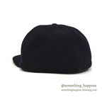 1980's~ LLBEAN ALL BLACK WOOL CAP - MADE IN ITALY - ... L
