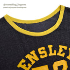 ~1960's CHAMPION ENSLEY ATHLETIC JERSEY T-SHIRT BLACK ... 44