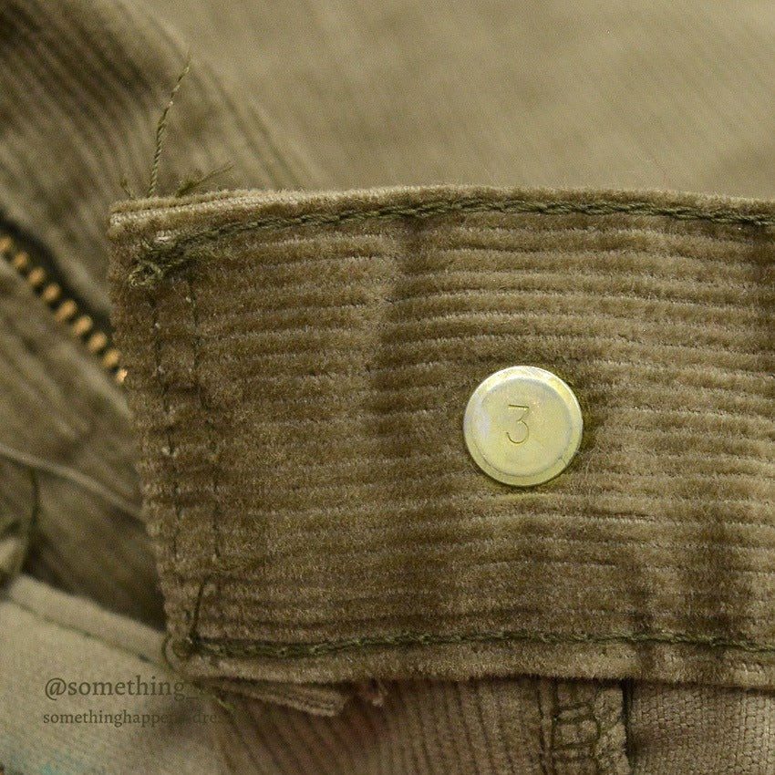 1960's DEADSTOCK LEVI'S 518 BIG-E SLIM FITS CORDUROY PANTS... W34/L31
