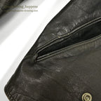 1980's SCHOTT 125 DOUBLE RIDERS JACKET BACK PAINT... 40