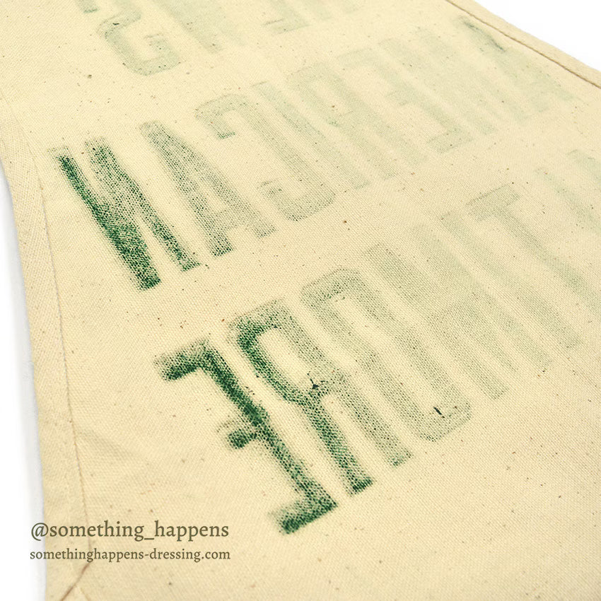 1950's~ DEADSTOCK NEWS AMERICAN BALTIMORE CANVAS APRON...